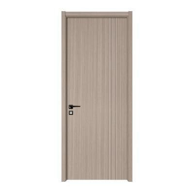 China Modern Practical Commercia Designs Hotel Entranc PVC Scratch Proof Laminate Flush Door for sale