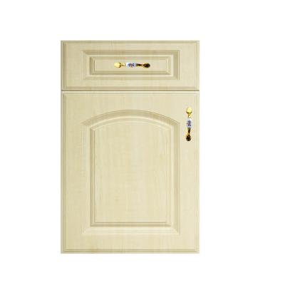 China Modern Custom PVC Coated MDF Wardrobe Door Kitchen Cabinet Door for sale