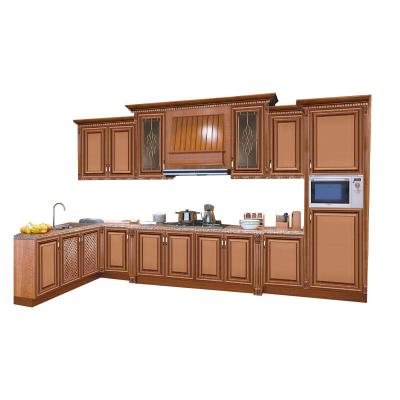 China Modern Whole Set Hanging Design Curved Sideboard With Precut Granite Countertops for sale