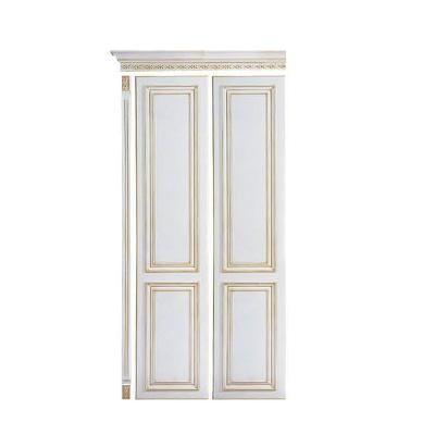 China Solid Wood Durable Modern Popular White Children's Wardrobe Clothes Cabinet Door for sale