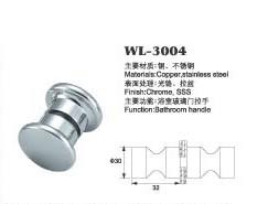 China shower door knob shower door hardware WL-3004 Dia.30x32mm glass door handle for sale