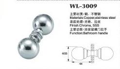 China WL-3009 Dia.33x44mm SUS304 Stainless Steel Solid Bathroom Round Back-to-Back Shower Glass Door Handle Pull Knob for sale