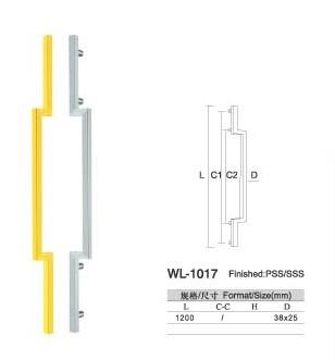 China Golden SUS304 stainless steel interior glass door handle direct sell from manufactory abnormity entry door handles for sale