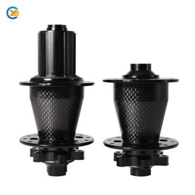 China Ultralight Carbon Fiber Bike Hub Ratchet System Center Front 100mm/154g Center Rear 135mm/251g Front 100mm/154g for sale