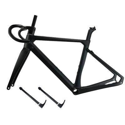 China Hot-selling lightweight bicycle frame road bike matching 52*52 cup set and outer caole cover side frame bicycle carbon for sale