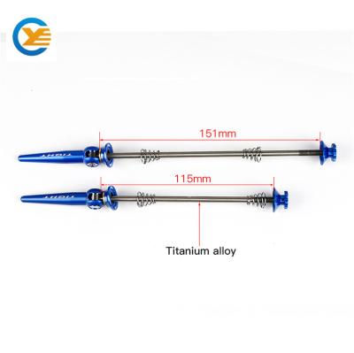 China Hot Selling Alloy Bicycle Bike Parts Titanium Hub Front And Rear Quick Release Skewers for sale