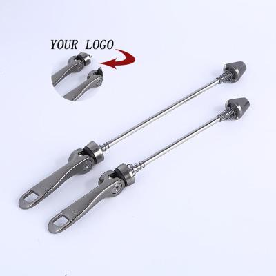 China Bicycle and Bike Customs LOGO Bicycle Skewers Parts Hub Front and Rear Skewers Quick Release LX-03 for sale