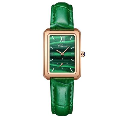 China Waterproof 30mm*35mm Square Ladies Leather Belt Ladies Watch Ultra Thin Waterproof Quartz Wrist Watch for sale