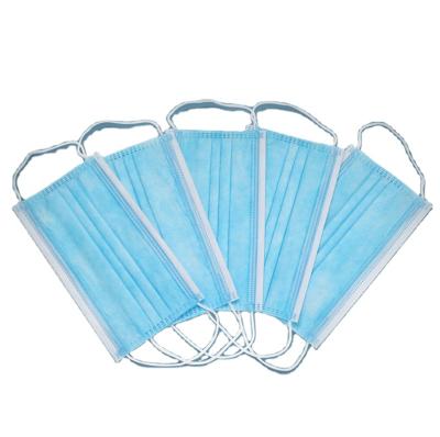 China Eco-Friendly Disposable Mask CE Type II Cheap Nonwoven Medical Face Mask 3 Ply Earloop Protective Face Mask Disposable Respirator for sale