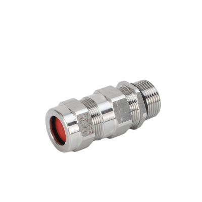 China Steel Metric Connector Metal Stainless Steel Cable Gland Double Sealed Explosion Proof Cable Glands for sale