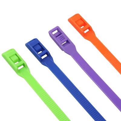 China China high quality cheap price hot sale nylon zip tie blue white green black nylon cable ties plastic strap for sale