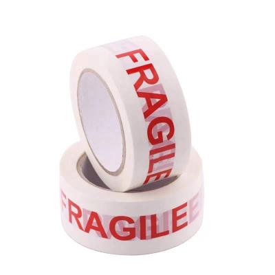 China Waterproof Custom Brand Logo Printed 100 Rolls Fragile Resistant Shipping Packing Tape for sale