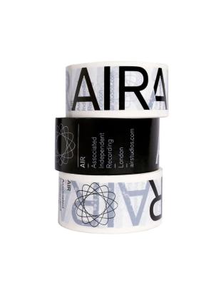 China Waterproof Custom Brand 2 inch Logo Print Black Personalised Adhesive Packing Tape for sale