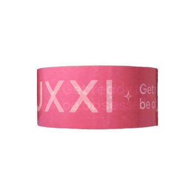 China Waterproof Custom Pink Brand Opp Shipping Grip Packaging Tape With Logo for sale