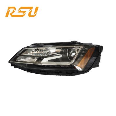 China Car Accessories Replacement Parts LED Angel Tear Headlight With Yellow Bit For V W Sagitar Used For 12-17 Best For Gli Modified Lovers for sale