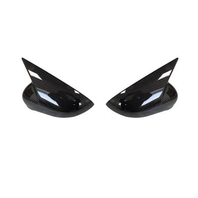 China ABS door mirror covers, 2pcs carbon fiber style rear view mirror cover for VG GOLF 7/7.5 2014-2018 for sale