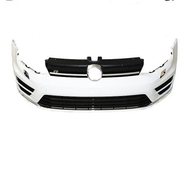 China High Quality Auto Modified Parts PP Material Front Bumper With Grill For V W GOLF Change 7 2013-2017 TO GOLF 7 R Body Kit for sale