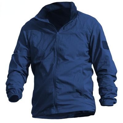 China XQM Men's Outdoor Coat Ultrathin Breathable Quick-drying Men's Solid Color Top Casual Long Sleeve Jacket for sale