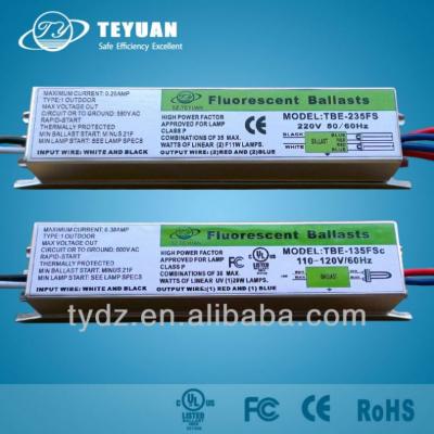 China electronic uv lamp with ballast or 8w uv ballast or ballast for t8 36w uv lamp or ballast and uv lamps for sale