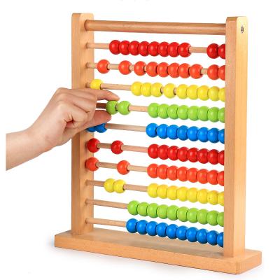 China Wooden Cartoon Toy Calculating Flame Toys YZ115 Wooden Toys For Kids Abacus Calculating Shelf Abacus Maths for sale