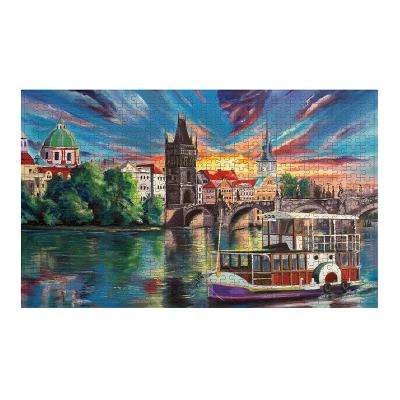 China 1000 Piece Jigsaw Puzzle Table Unique Shapes Cartoon Toy Fish 1000 Piece Jigsaw Puzzles For Adults for sale