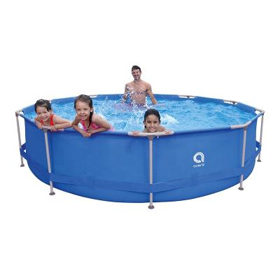 China Family Swimming Pool 4.50m x1.22m Inflatable Swimming Pool Sets Piscinas 17813US Intex Including Steel Filter Pump and Ladder Round Frame Swim Pool for sale