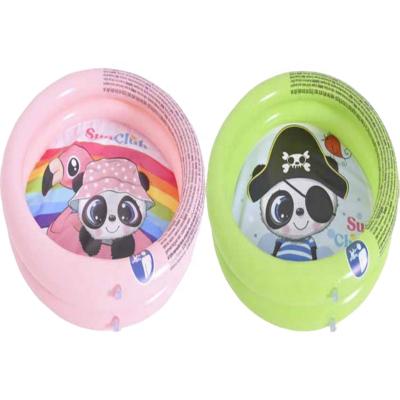 China Outdoor Water Fun Panda 2-Ring Pool Water Sports Inflatable Swimming Pool Float Swimming Toys For Kids for sale