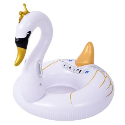 China Outdoor Water Amusement Jilong Sunclub 37587 Gold Swan Water Sofa Water Sports Outdoor Inflatable Pool Floating Swimming Toys For Kids for sale