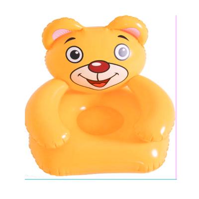 China Outdoor Water Fun Jilong Sunclub 22326 Small Bear Kiddie Chair Outdoor Inflatable Water Sports Pool Floating Swimming Toys For Children for sale