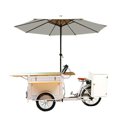 China High Quality Electric Bicycle Food Cart Ice Cream Catering Front Loading Pedal Assist Cargo Tricycle Coffee Shop Promotion Pickup Tricycle for sale