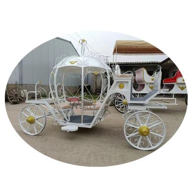 China Sightseeing Victoria Queen Gorgeous Pumpkin Fairy Romantic Tale Horse Electric Carriage for Children Kids for sale