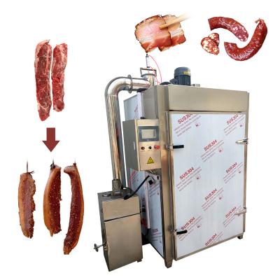 China 2022 Various Meat Smoker Oven Automatic Sausage Smoke House Commercial Chicken Fish Smoking Drying Machine for sale