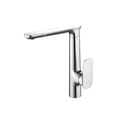 China Other Hot Selling Deck Mounted Brass Kitchen Chrome Basin Mixer Tap Water Faucet for sale