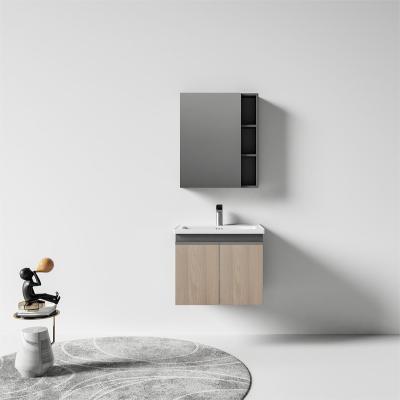 China Wholesale Modern Bathroom Sink Cabinet Bathroom Vanity Hotel Bathroom Mirror Cabinet With Sink Basin Ink Putty Antique Tenne TY461 for sale