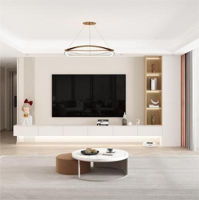 China Customized Minimalist Extendable TV Cabinet Living Room Storage Furniture TV Hanging Bench for sale