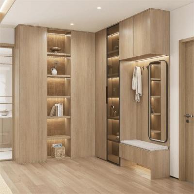 China Customized Customized Note Japanese Wabi Modern Single Storey Storage Cabinet Sabi Home Bedroom Wooden Wardrobe for sale