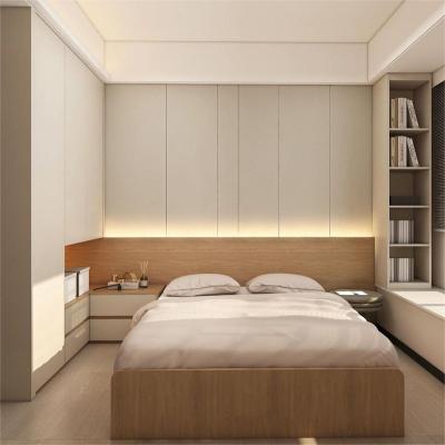 China Customized Japanese Wardrobe Log Style Design Bedroom Cabinet Storage Furniture for sale