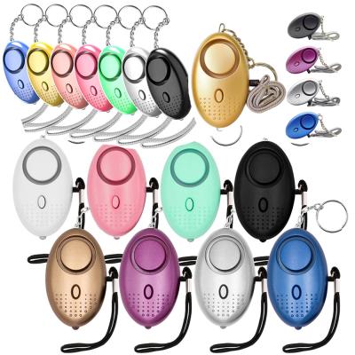 China FDSSN Have RTS 10000 Styles Designs Keychains Self Defense Set Anti Wolf Attack Safety Alarm Device Mini SOS Promotional Personal Alarm Emergency Gift Key Chain With Led Light for sale