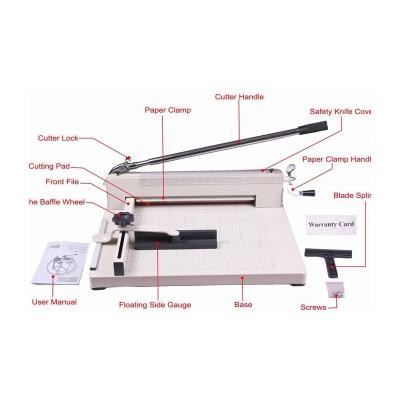 China manual a3 guillotine paper cutter machine for office 858-A3 for sale