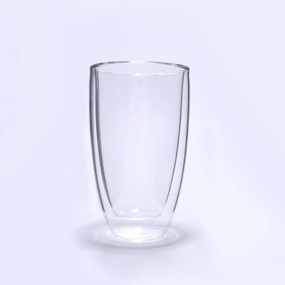 China 300ml Viable Small Borosilicate Double Color Glass Heat Resistant Glass Cups for sale