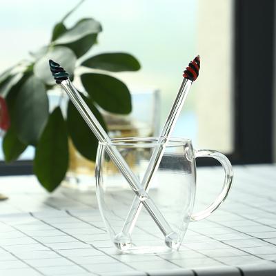 China Viable Customized Wine or Coffee Stir Stick Bar Stir Sticks Glass Cup Stir Bar for sale