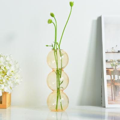 China Home CLASSIC High Quality Indoor Decorative Colored Glass Vase for sale