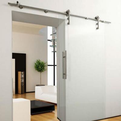 China Ss304 Hardware Barn Door Modern Interior Glass Door Sliding Hardware Kit for sale