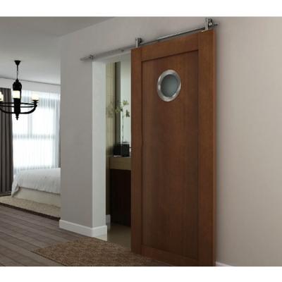 China Sliding Modern Wood Door Designs Part Interior Hole Flush Sliding Barn Doors for sale