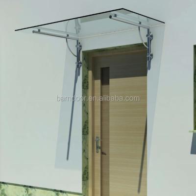 China Tempered Laminated Glass OEM Modern Door Canopy Designs Tempered Laminated Glass Door Awning for sale