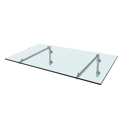 China Tempered Laminated Frameless Glass Door Canopy Meijia, Glass Canopy Bracket, Glass Canopy Hardware for sale