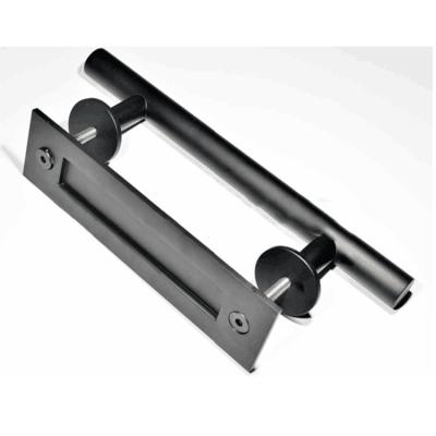 China Modern popular sale steel barn classic black door handles for sale