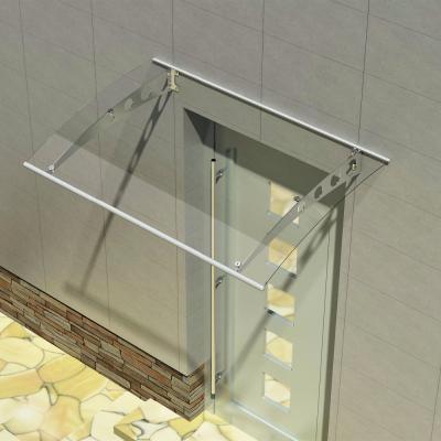 China Wholesale Window Tent Rain Shelter Patio Roof Cover Stainless Steel Bracket PC Tent Door Canopy for sale