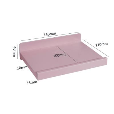 China Household Desktop Storage Plastic Floating Shelf Without Combination Modern Free Hole Mini for sale