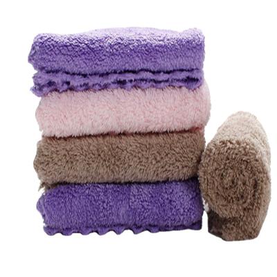 China the Water-absorbing ability is HIGH HOPE good wholesale price cheap car cleaning house cleaner l kitchen fleece cleaning coral towel for sale